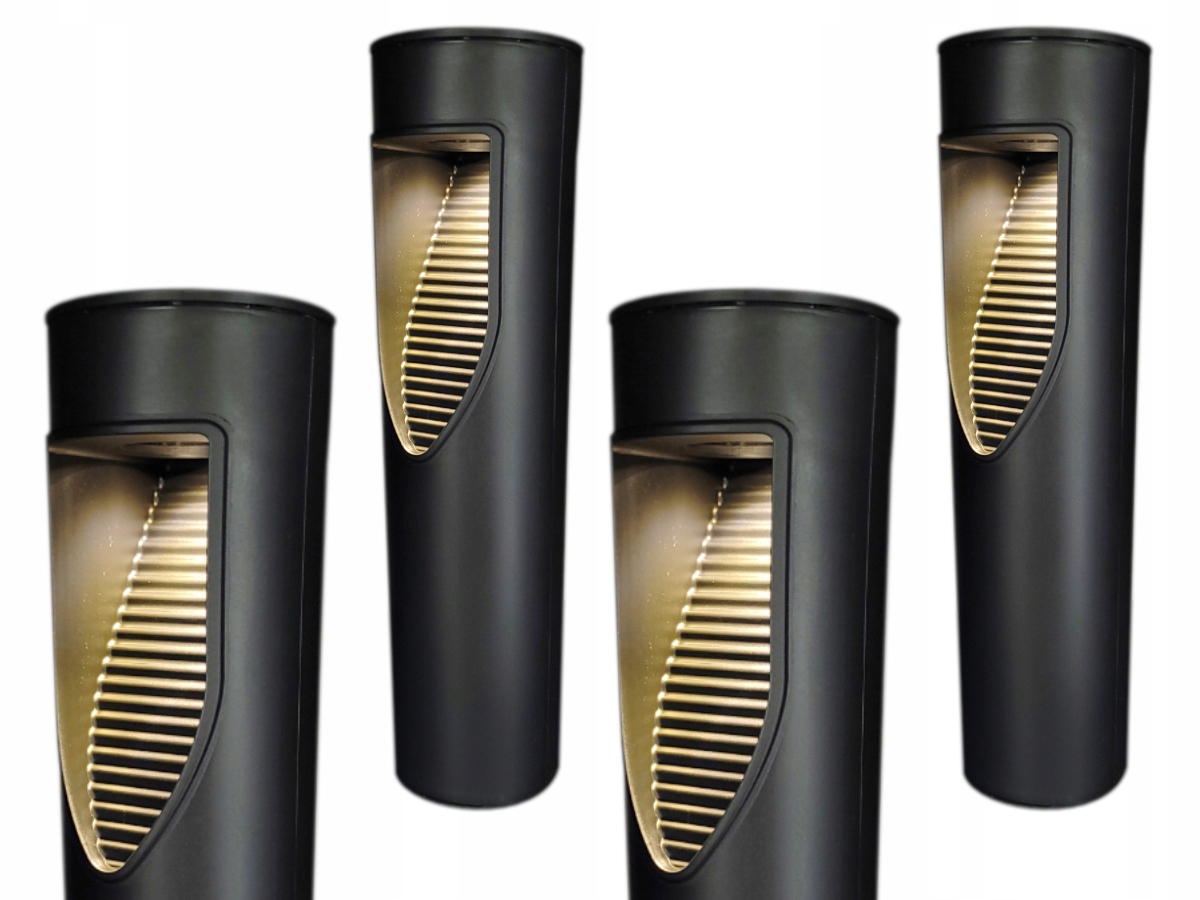 Zápustná solárna lampa LED Plus čierna 45 cm 4 ks.